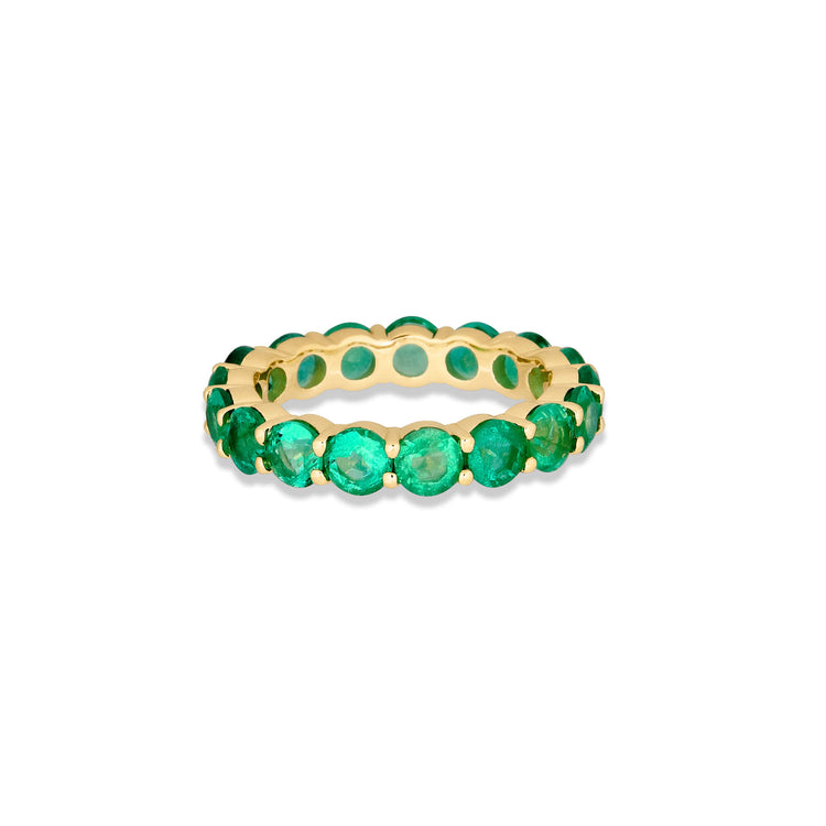 Stone and Strand 14K Yellow Gold Emerald Luxe Eternity Band Top Image