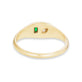 Stone and Strand 10K Yellow Gold Emerald Luxe Pinky Signet Diamond Ring Rear Image