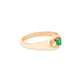 Stone and Strand 10K Yellow Gold Emerald Luxe Pinky Signet Diamond Ring Side Image