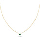 Stone and Strand 10K Yellow Gold Emerald Marquise Necklace with White Diamond1` Image