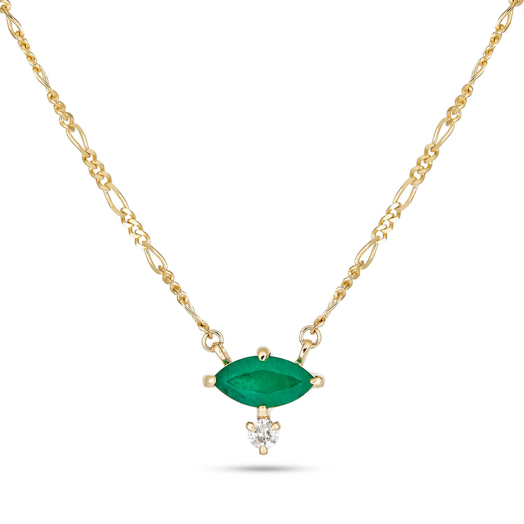 Emerald Marquise Necklace
