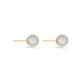 Stone and Strand 14K Yellow Gold Essential Gold Pearl Studs Side Image