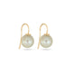 Stone and Strand 14K Yellow Gold Essential Pearl Hook Earrings Side Image