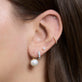 Image of 14K Yellow Gold Essential Pearl Hook Earrings with Stone and Strand Earrings