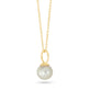 Stone and Strand 14K Yellow Gold Essential Pearl Necklace Close Up Image