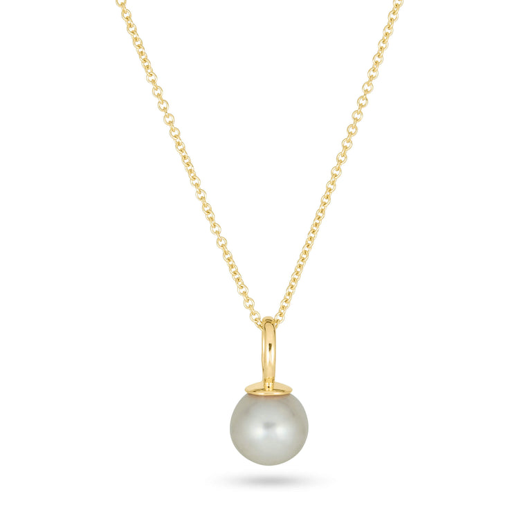 Stone and Strand 14K Yellow Gold Essential Pearl Necklace Front Image