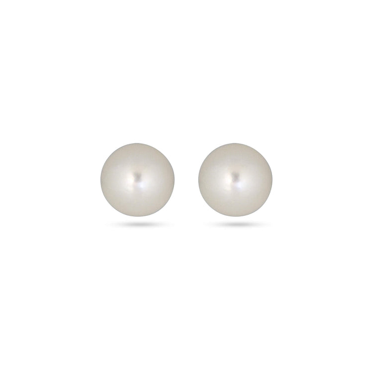 Stone and Strand Sterling Silver Essential Silver Pearl Studs Front Image