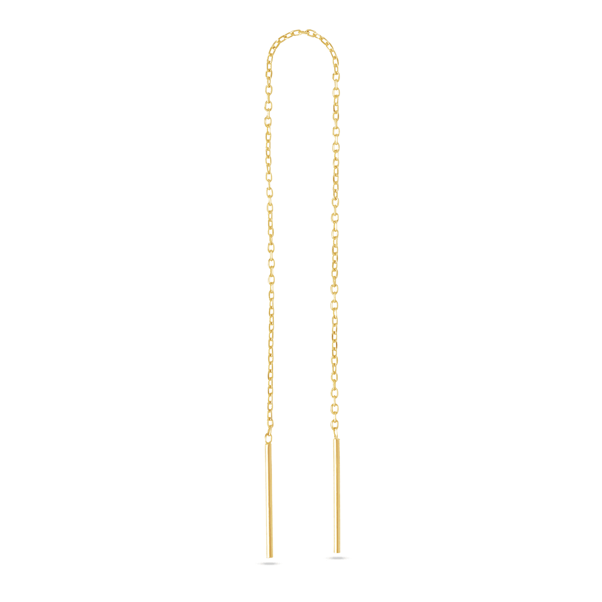 Extra Long Gold Threader Earring