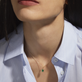 Image of 14K Yellow Gold Emerald Bonbon Necklace on Models Neck