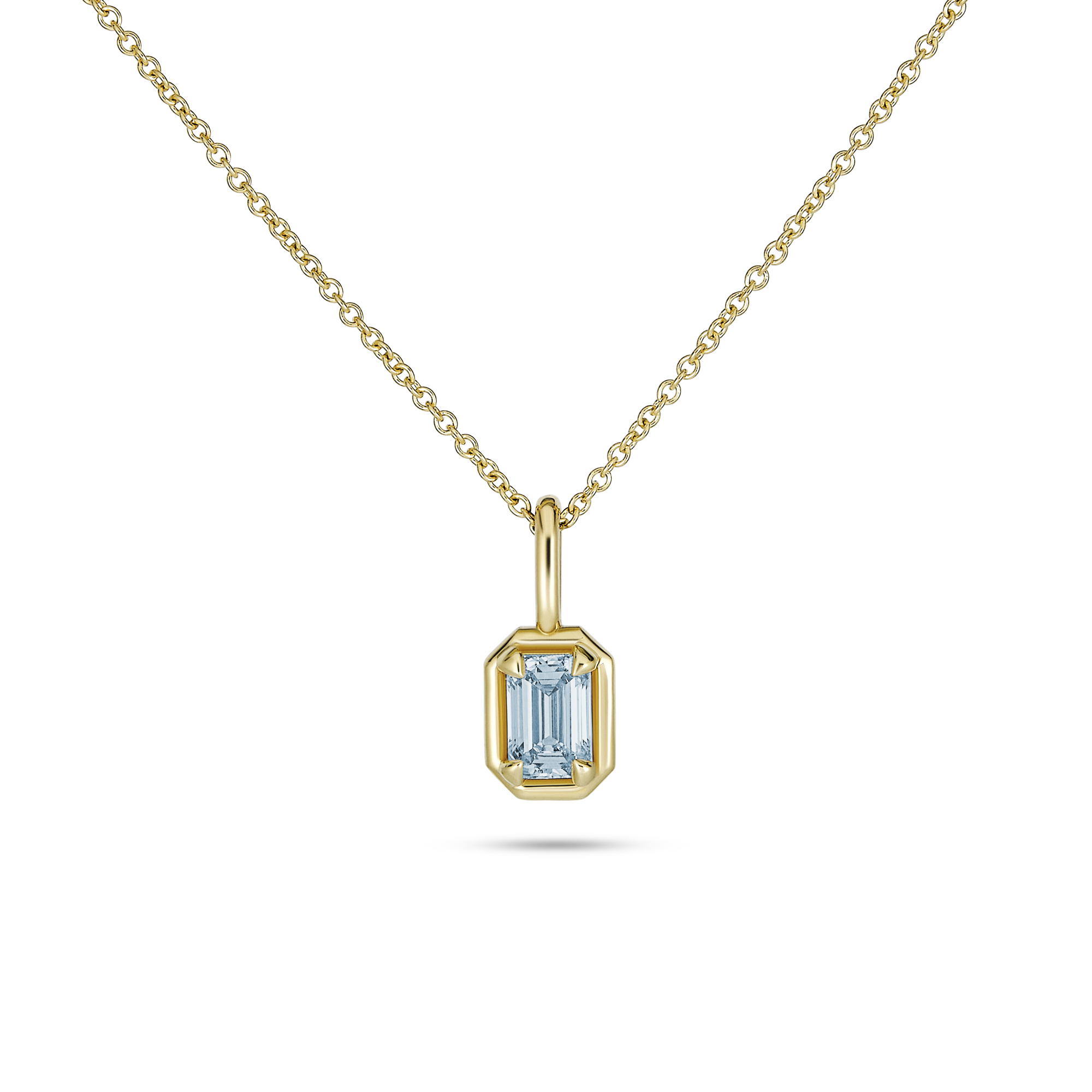 Emerald Cut Birthstone Bonbon Necklace – STONE AND STRAND