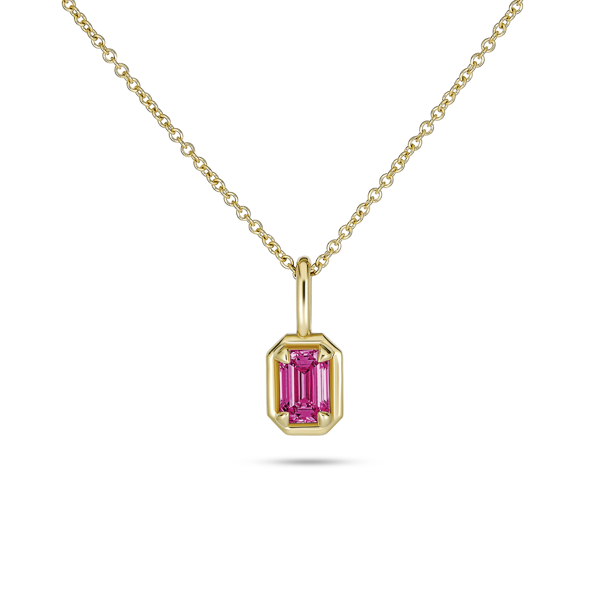 【Stone and Strand】 Birthstone Bonbon14カラットゴールドイヤ Birthstone Emerald Cut Bonbon Bracelet – STONE AND STRAND