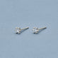 Stone and Strand Sterling Silver Fairy Lights Diamond Studs Editorial Image