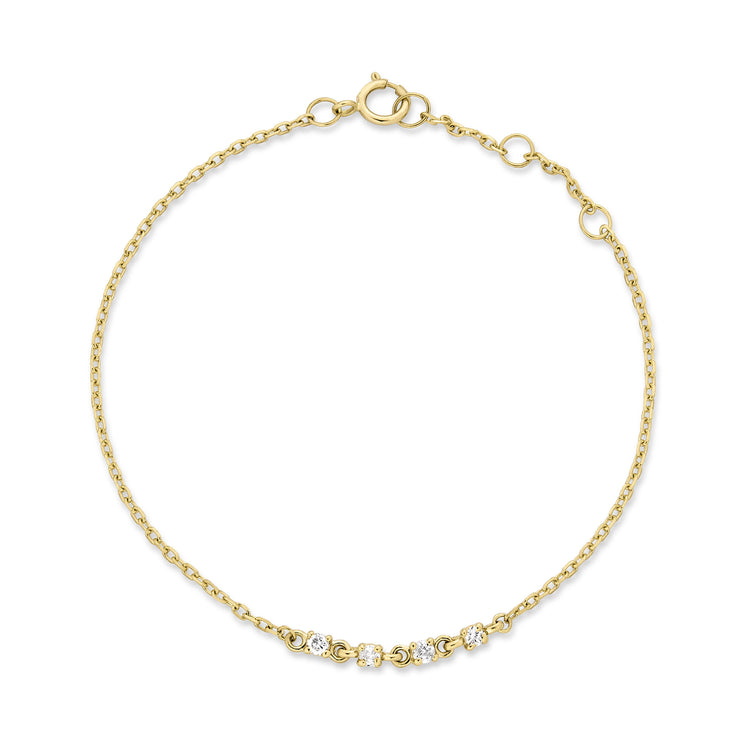 Stone and Strand 14K Yellow Gold Meaningful Diamonds Bracelet Front Image