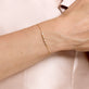 Image of 14K Yellow Gold Meaningful Diamonds Bracelet on Models Arm