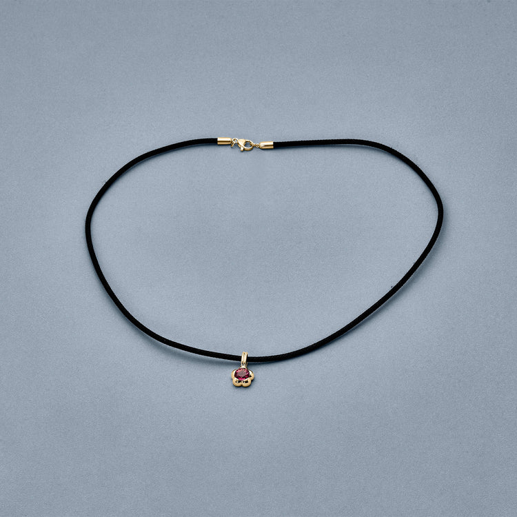 Stone and Strand 14K Yellow Gold Festival Vibes Tourmaline Choker Editorial Image