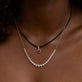 Image of 14K Yellow Gold Festival Vibes Tourmaline Choker with Stone and Strand Necklaces