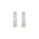 Fine Diamond Pave Chain Huggies
