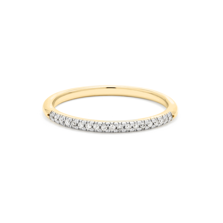 Fine Pave White Diamond Band