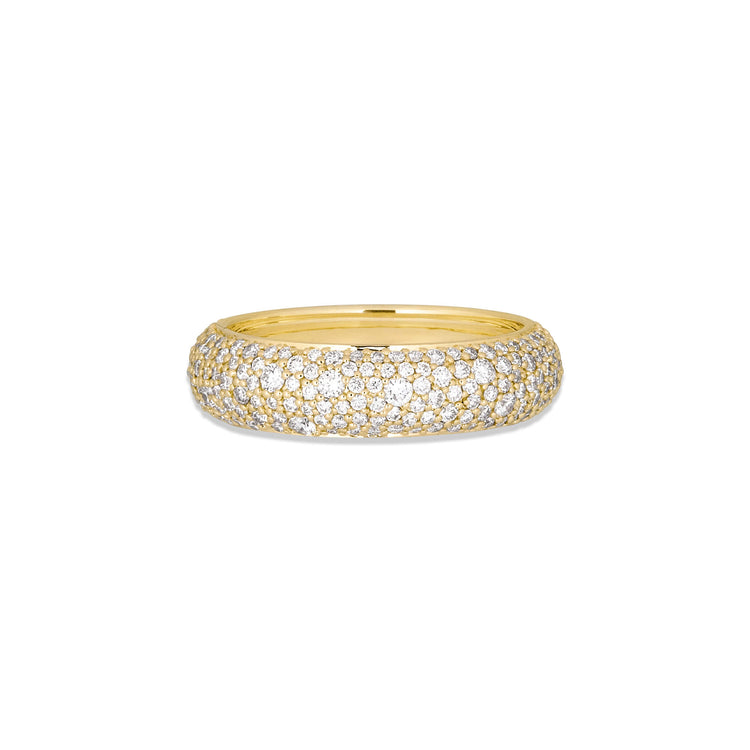 Stone and Strand 14K Yellow Gold First Spark LAB-Created Diamond Eternity Ring Front Image