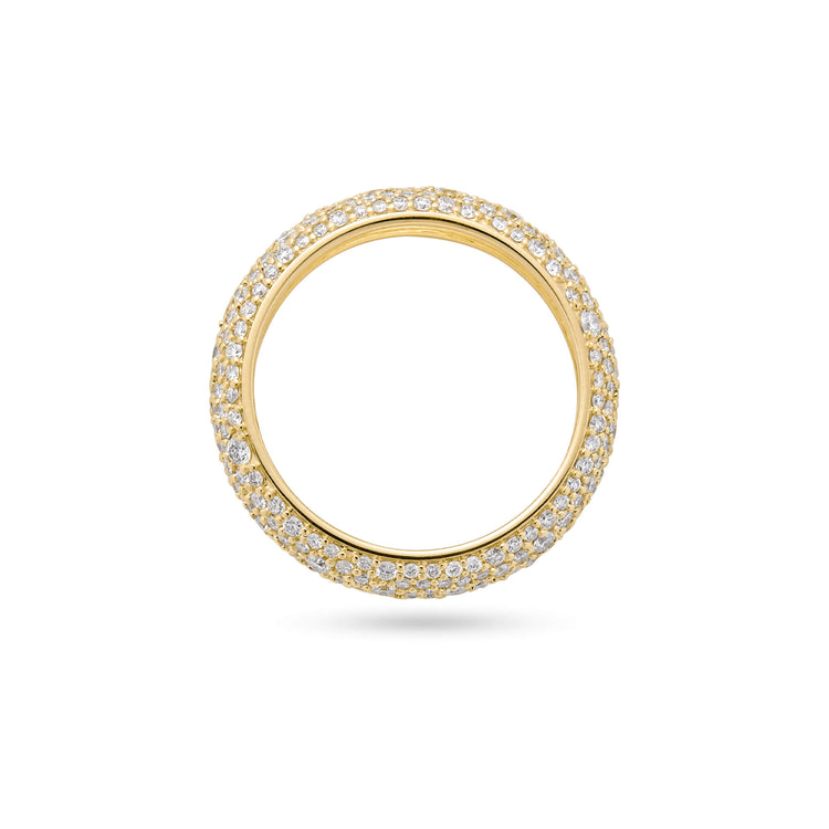 Stone and Strand 14K Yellow Gold First Spark LAB-Created Diamond Eternity Ring Top Image