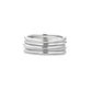 Stone and Strand 10K White Gold Five Golden Rings Front Image