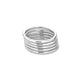 Stone and Strand 10K White Gold Five Golden Rings Rear Image