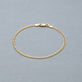 Stone and Strand 14K Yellow Gold Flat Arrow Chain Bracelet Editorial Image