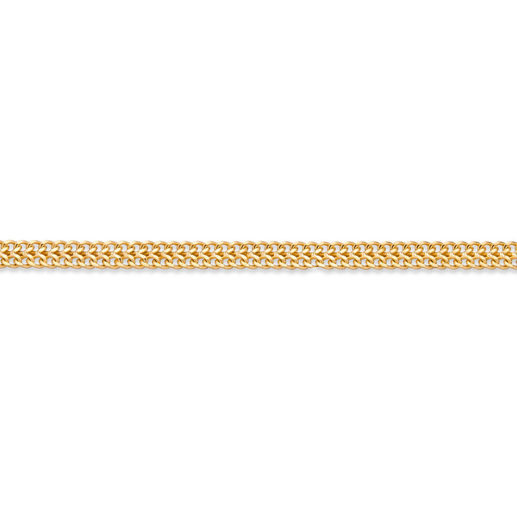 Stone and Strand 14K Yellow Gold Flat Arrow Chain Bracelet Close Up Image