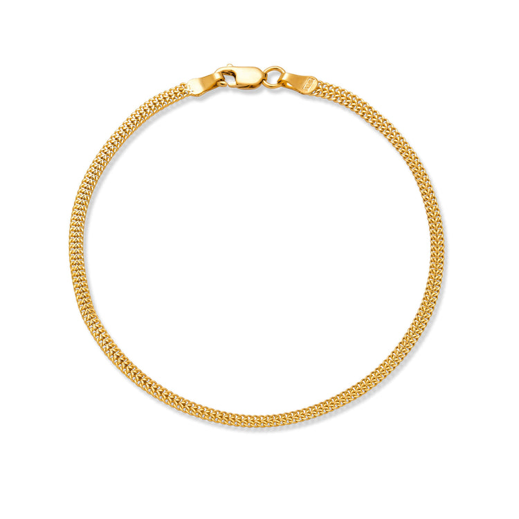 Stone and Strand 14K Yellow Gold Flat Arrow Chain Bracelet Front Image