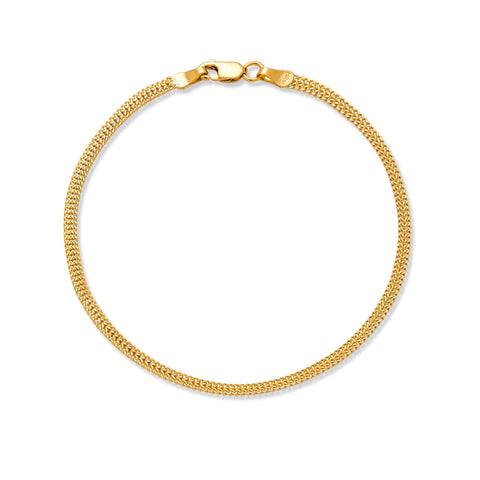 Stone and Strand 14K Yellow Gold Flat Arrow Chain Bracelet Front Image