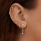 Floating Diamond Ear Jacket