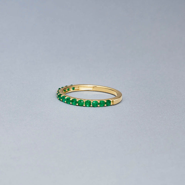 Stone and Strand 14K Yellow Gold Forever Birthstone Ring Editorial Image