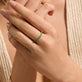 Image of 14K Yellow Gold Forever Birthstone Ring on Models Hand
