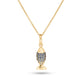 Stone and Strand 10K Yellow Gold Fortune Fish Charm Front Image