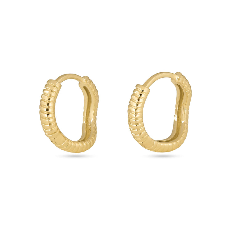 Stone and Strand 14K Yellow Gold Freddie Huggies Side Image