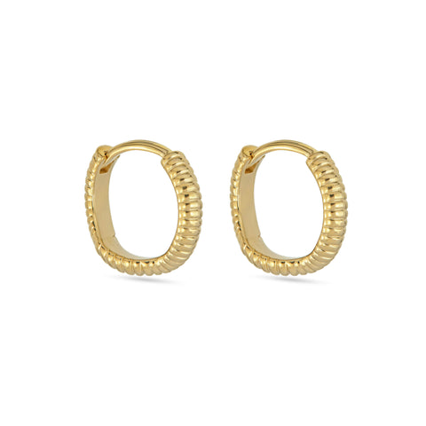 Stone and Strand 14K Yellow Gold Freddie Huggies Side Image