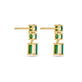 Stone and Strand 14K Yellow Gold Full Volume Emerald Drop Earrings Rear Image