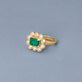 Stone and Strand 14K Yellow Gold Full Volume Emerald Luxe Vintage Ring Editorial Image