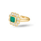 Stone and Strand 14K Yellow Gold Full Volume Emerald Luxe Vintage Ring Side Image