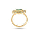Stone and Strand 14K Yellow Gold Full Volume Emerald Luxe Vintage Ring Top Image
