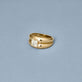 Stone and Strand 14K Yellow Gold Full Volume LAB-Created Diamond Ring Editorial Image