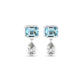 Stone and Strand 14K White Gold Full Volume Le Bleu Drop Earrings Front Image