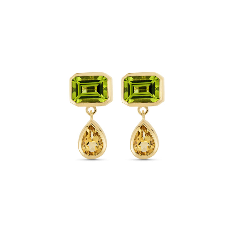 Stone and Strand 14K Yellow Gold Full Volume Pellicano Spritz Drop Earrings Front Image