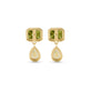 Stone and Strand 14K Yellow Gold Full Volume Pellicano Spritz Drop Earrings Rear Image