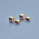 Stone and Strand 14K Yellow Gold Full Volume Pink Power Drop Earrings Editorial Image