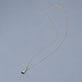 Stone and Strand 14K Yellow Gold Full Volume Sapphire White Diamond Necklace Editorial Image