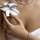Model wearing Together Forever Diamond Band with solid gold Stone and Strand jewelry