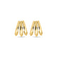 Stone and Strand 14K Yellow Gold Gitane Gold Cuff Earrings Front Image