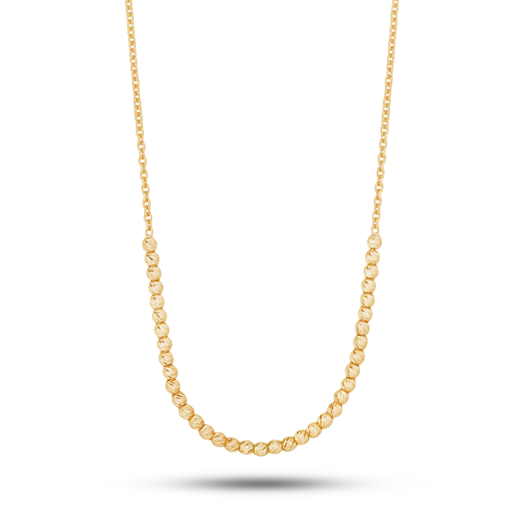 Stone and Strand 14K Yellow Gold Glitter in the Sky Choker Close Up Image