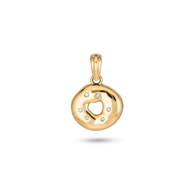 Stone and Strand 14K Yellow Gold Bagel Brunch Charm Front Image